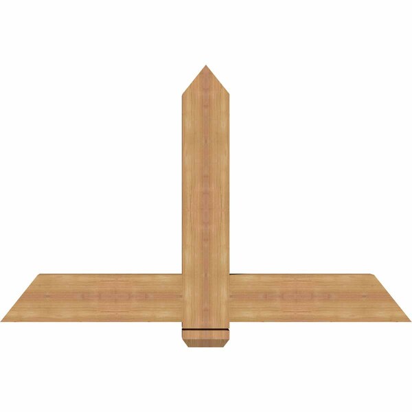Ekena Millwork Eugene Smooth Timber Gable Bracket, Western Red Cedar, 48"W x 30"H x 3 1/2"D x 5 1/2"F, 15/12 Pitch GBW048X30X0406EUG00SWR - main